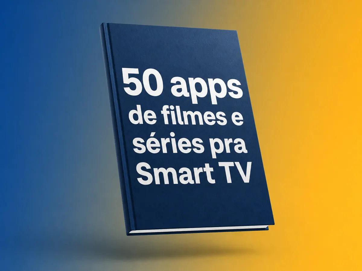Capa do PDF '50 apps de filmes e séries pra Smart TV' do TV Livre Brasil